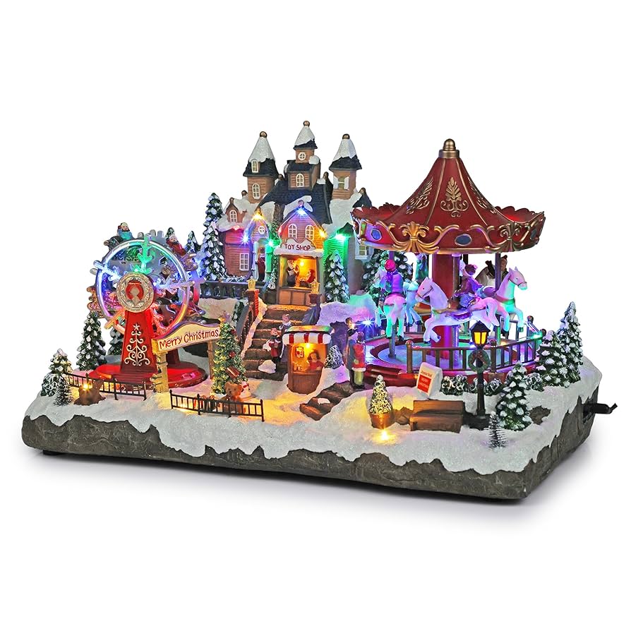 ⭐︎Noel⭐︎ Alpine Corporation Animated Musical Christmas Theme Park